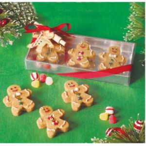 3 Pc Gingerbread Scented Cookie Candle Set NEW